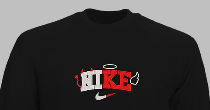 Siuvinėtas džemperis "Angelas-velnias"