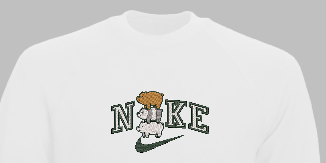 Siuvinėtas džemperis "Meškiukai"