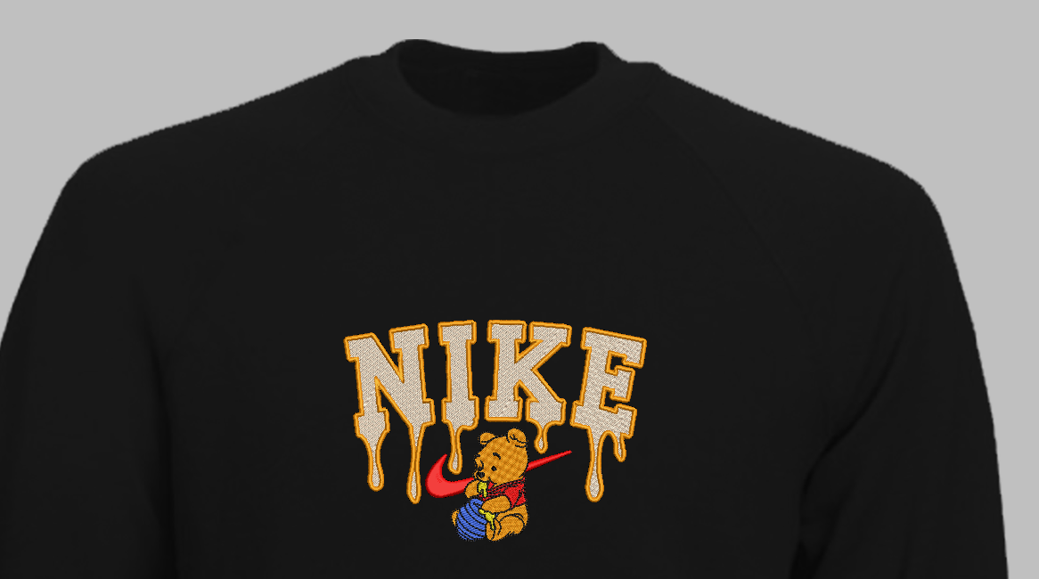 Siuvinėtas džemperis "Mikė pūkuotukas"