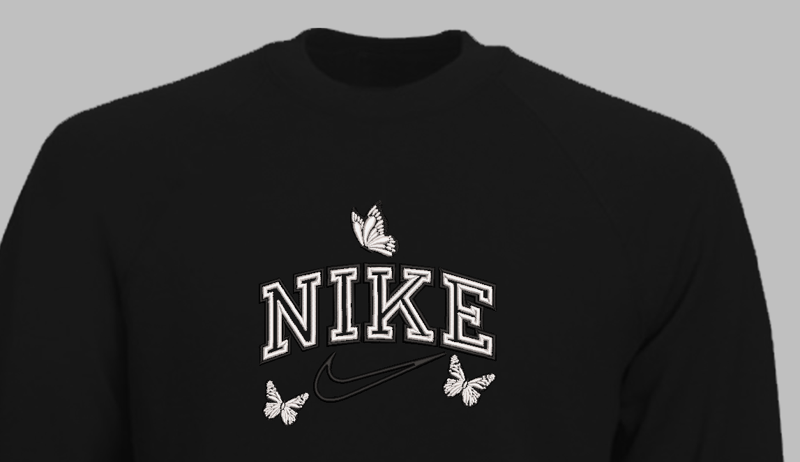 Siuvinėtas džemperis "Drugelis"