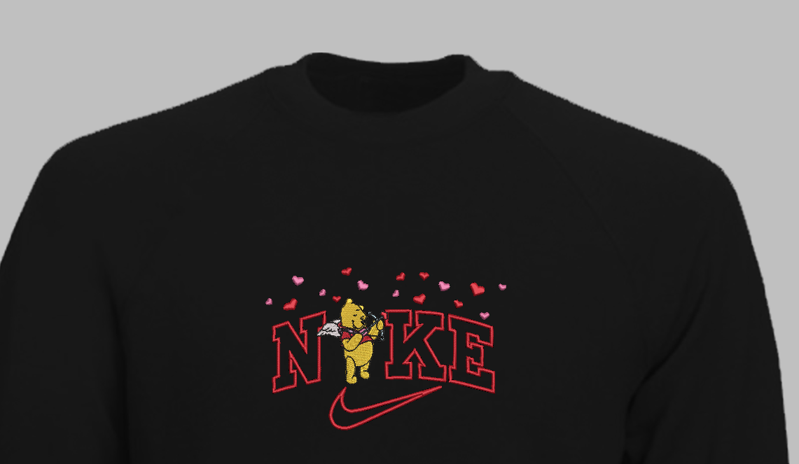 Siuvinėtas džemperis "Mikė Pūkuotukas"