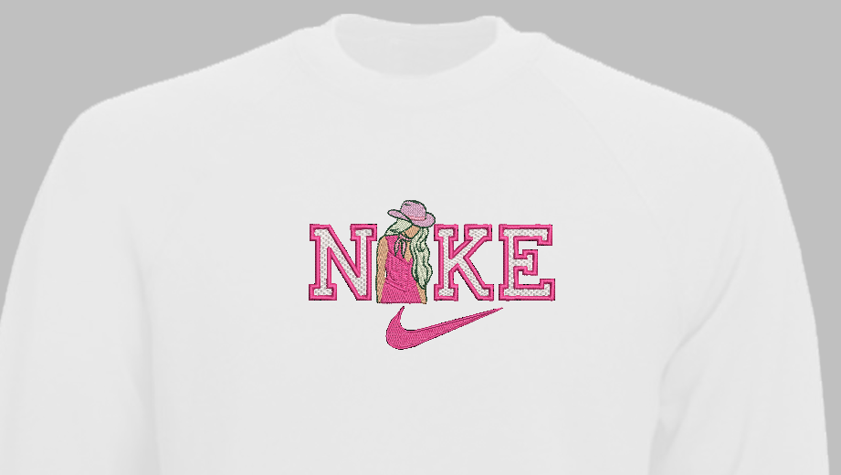 Siuvinėtas džemperis "Mergina"