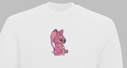 Siuvinėtas džemperis "Rožinis stitch'as"