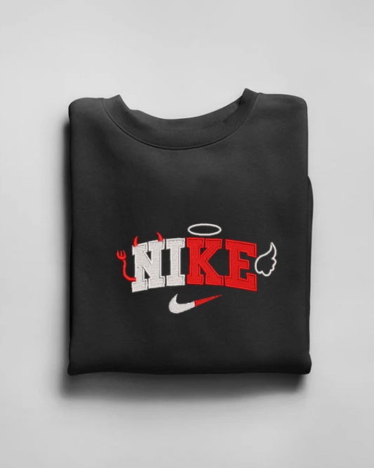 Siuvinėtas džemperis "Angelas-velnias"