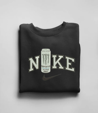 Siuvinėtas džemperis "Monster Energy White"