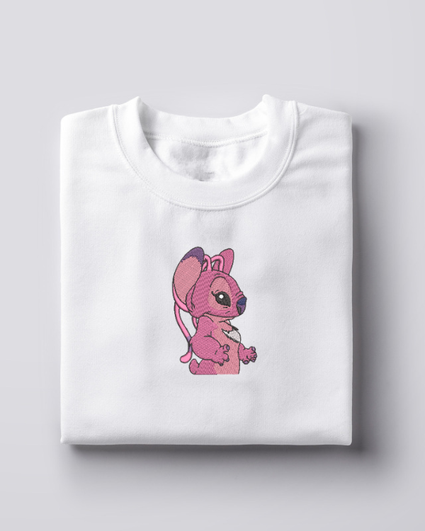 Siuvinėtas džemperis "Rožinis stitch'as"