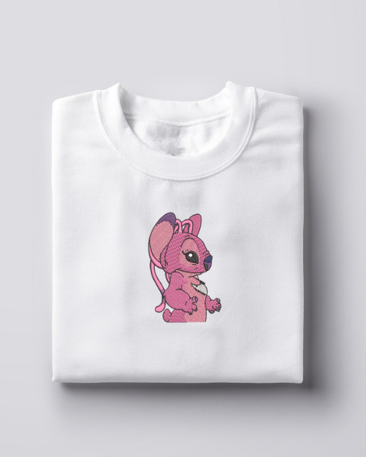 Siuvinėtas džemperis "Rožinis stitch'as"